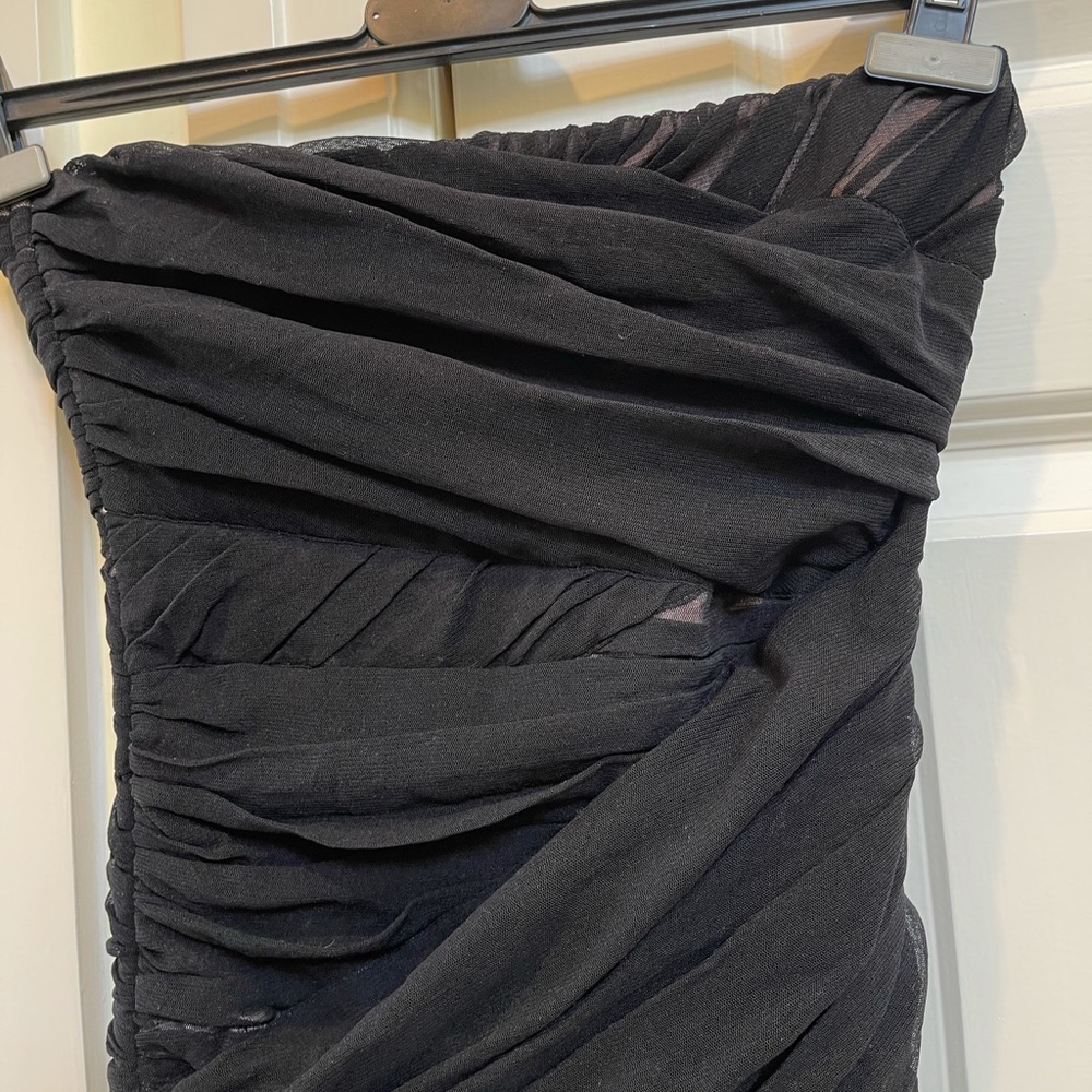 2B.Rych Black Bandage Mesh Mini Strapless Dress - Picture 4 of 8